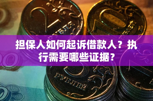 济南担保人如何起诉借款人？执行需要哪些证据？