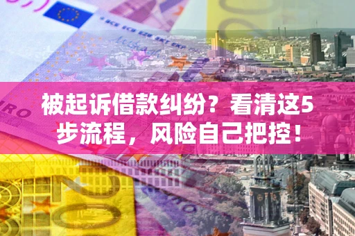 济南被起诉借款纠纷？看清这5步流程，风险自己把控！