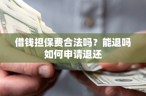 济南借钱担保费合法吗？能退吗如何申请退还